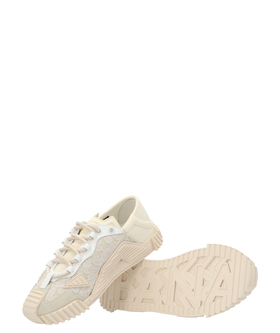 DOLCE&GABBANA Белые синтетические кроссовки, фото 4