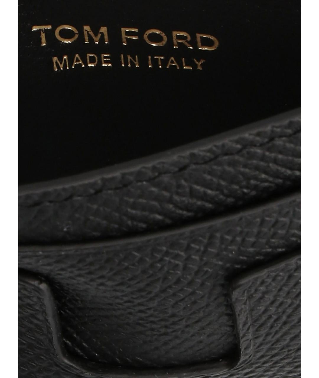 TOM FORD Черный кожаный кардхолдер, фото 3