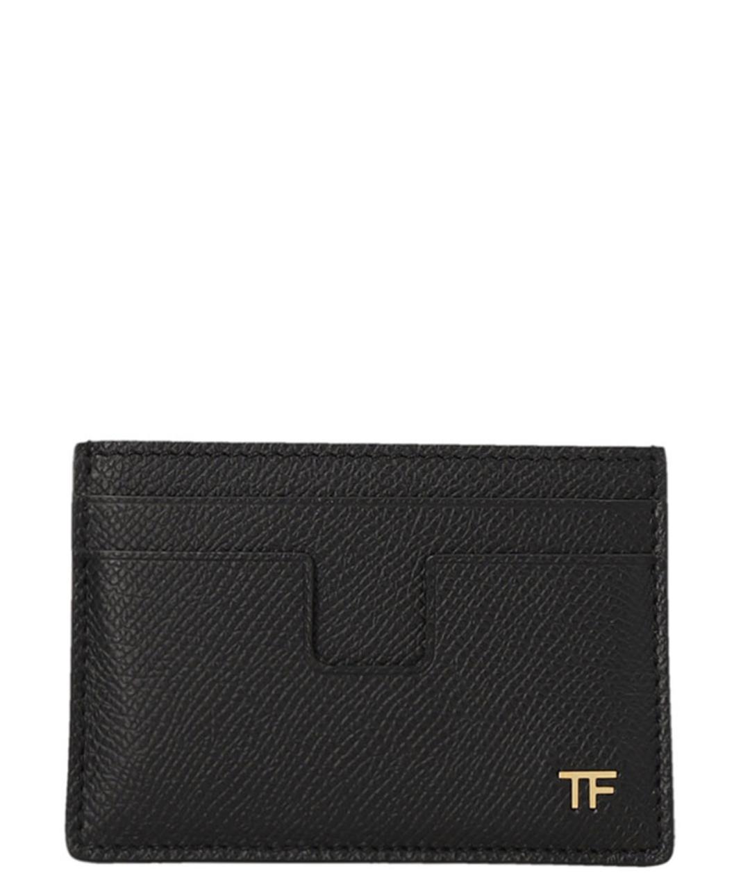 TOM FORD Черный кожаный кардхолдер, фото 1