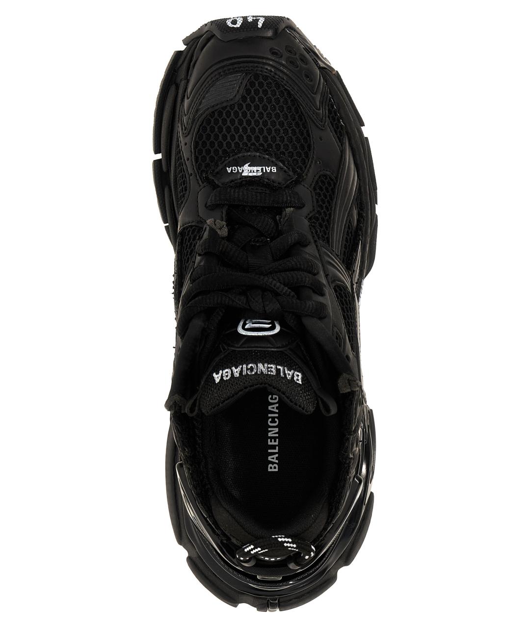BALENCIAGA Черные синтетические низкие кроссовки / кеды, фото 4