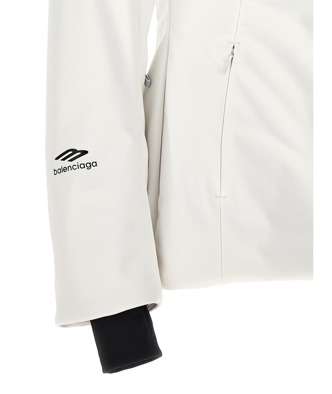BALENCIAGA Белая полиамидовая куртка, фото 4