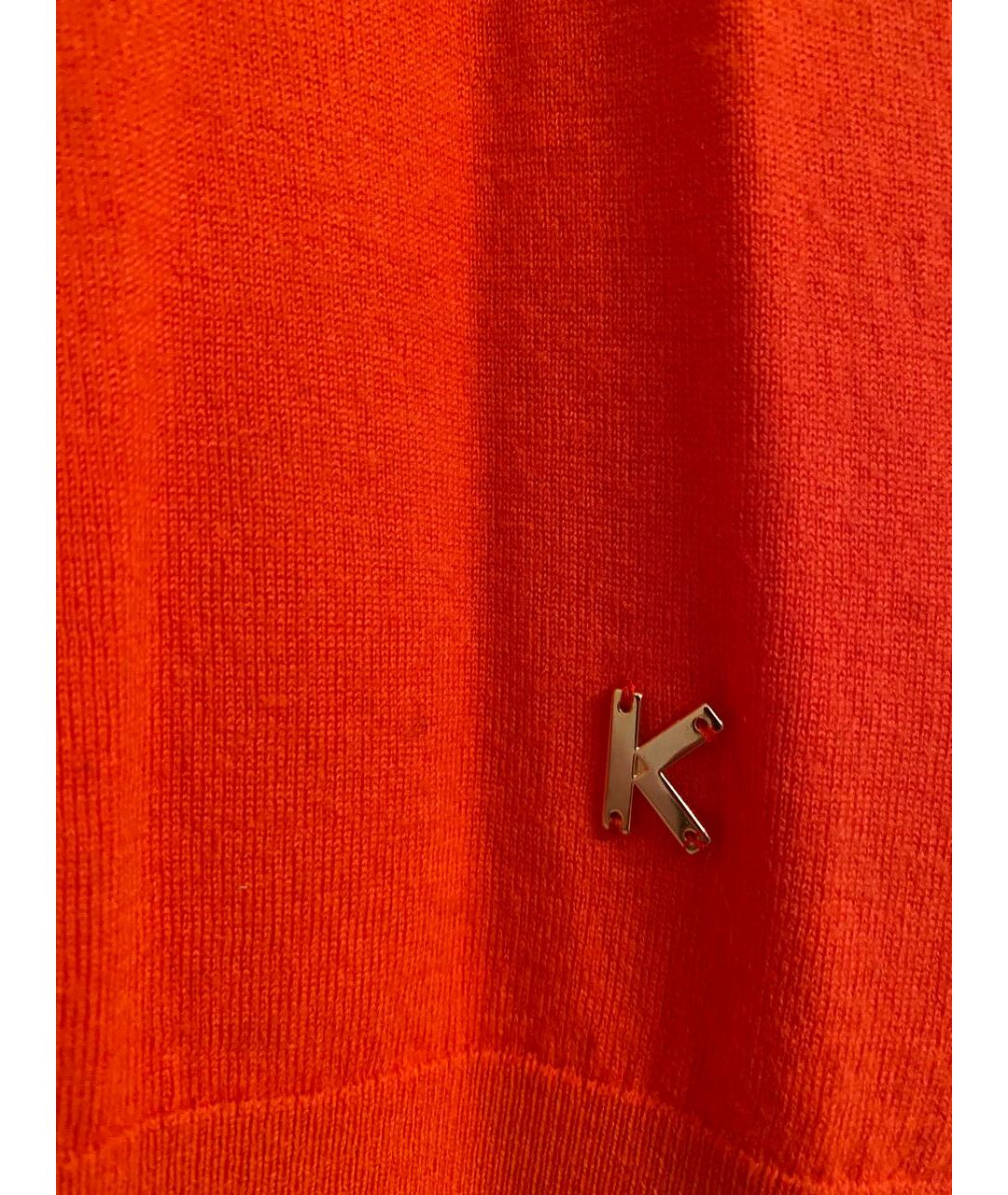 KENZO Оранжевый шерстяной джемпер / свитер, фото 4