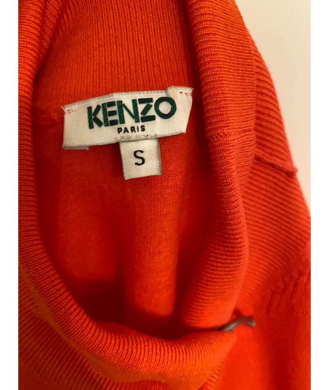 KENZO Оранжевый шерстяной джемпер / свитер, фото 3