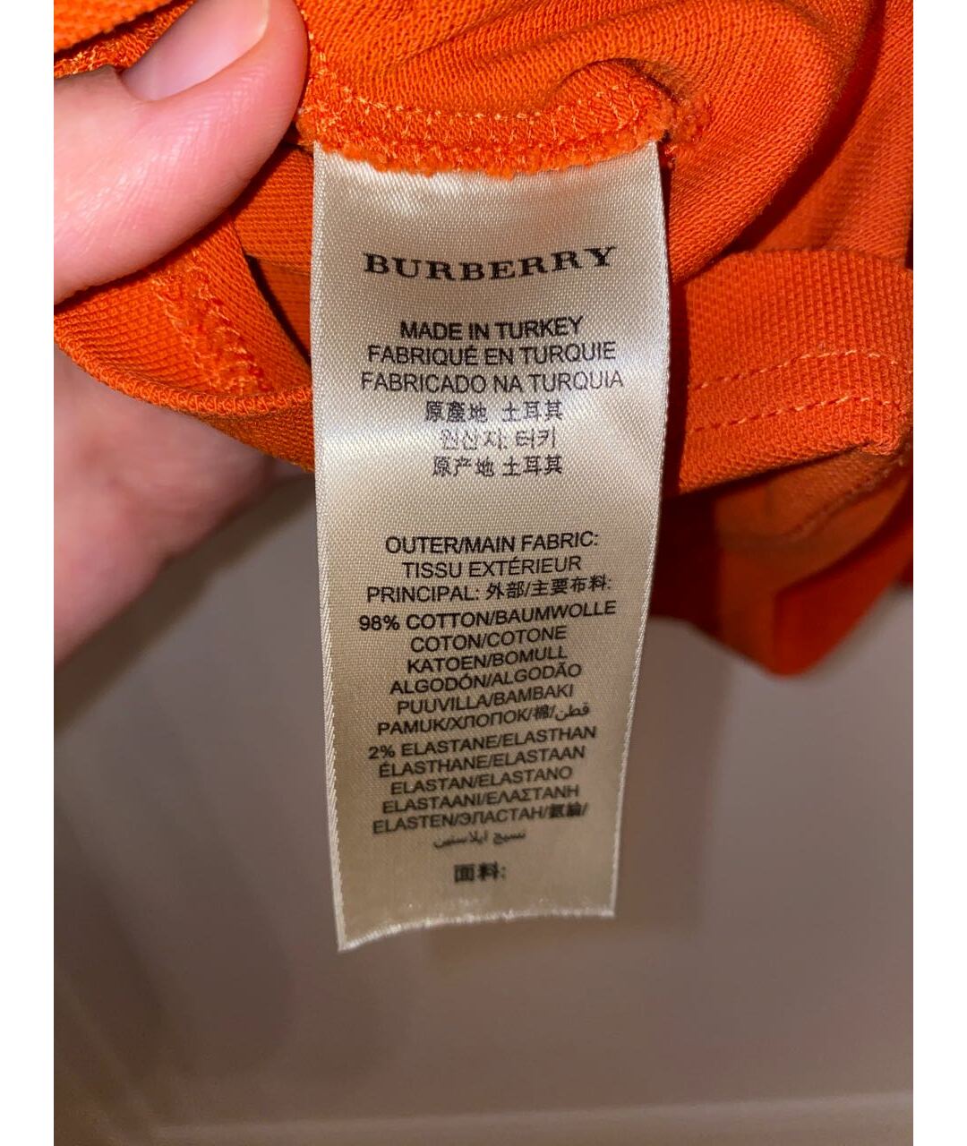 BURBERRY BRIT Коралловая хлопковая футболка, фото 5