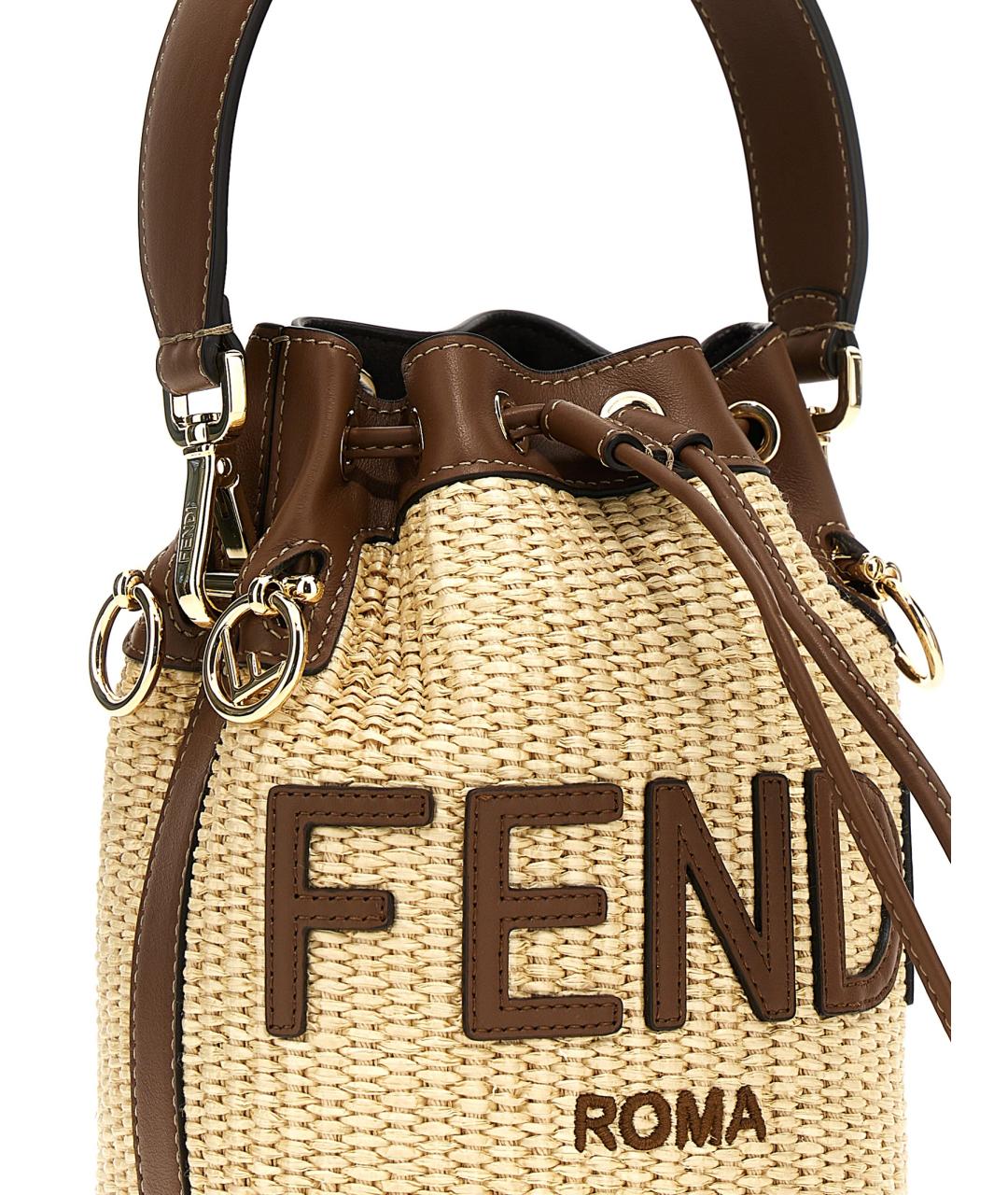 FENDI Бежевая сумка тоут, фото 3