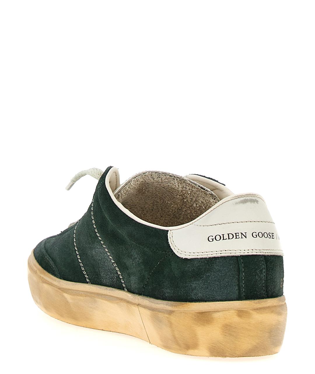 GOLDEN GOOSE DELUXE BRAND Зеленые замшевые низкие кроссовки / кеды, фото 3