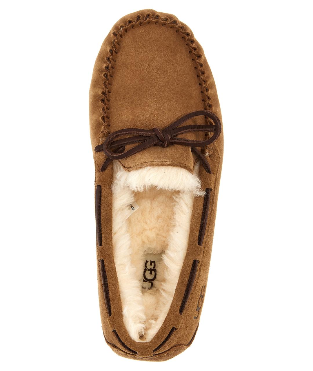 UGG AUSTRALIA Коричневые замшевые мокасины, фото 2