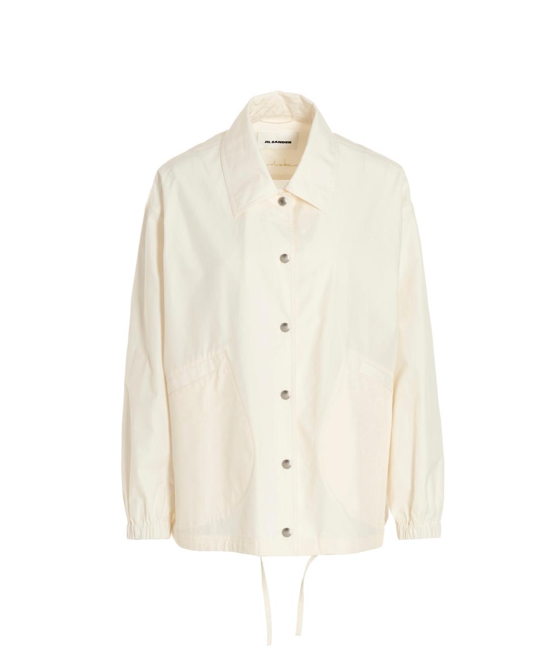 JIL SANDER Бежевая хлопковая куртка, фото 1