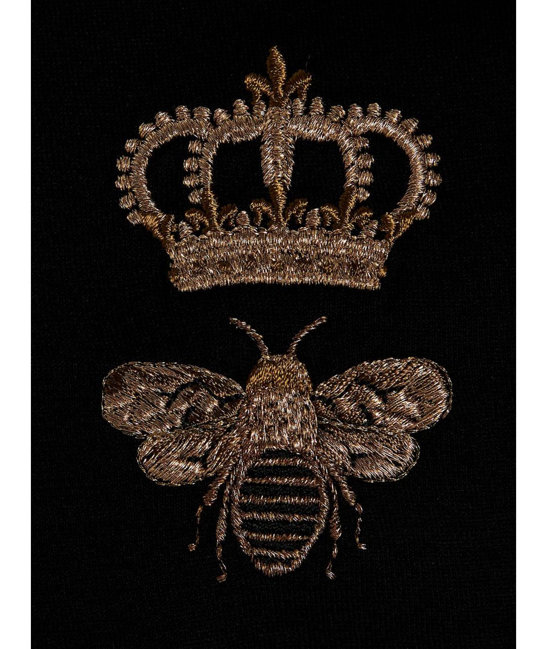 DOLCE&GABBANA Черная хлопковая футболка, фото 4