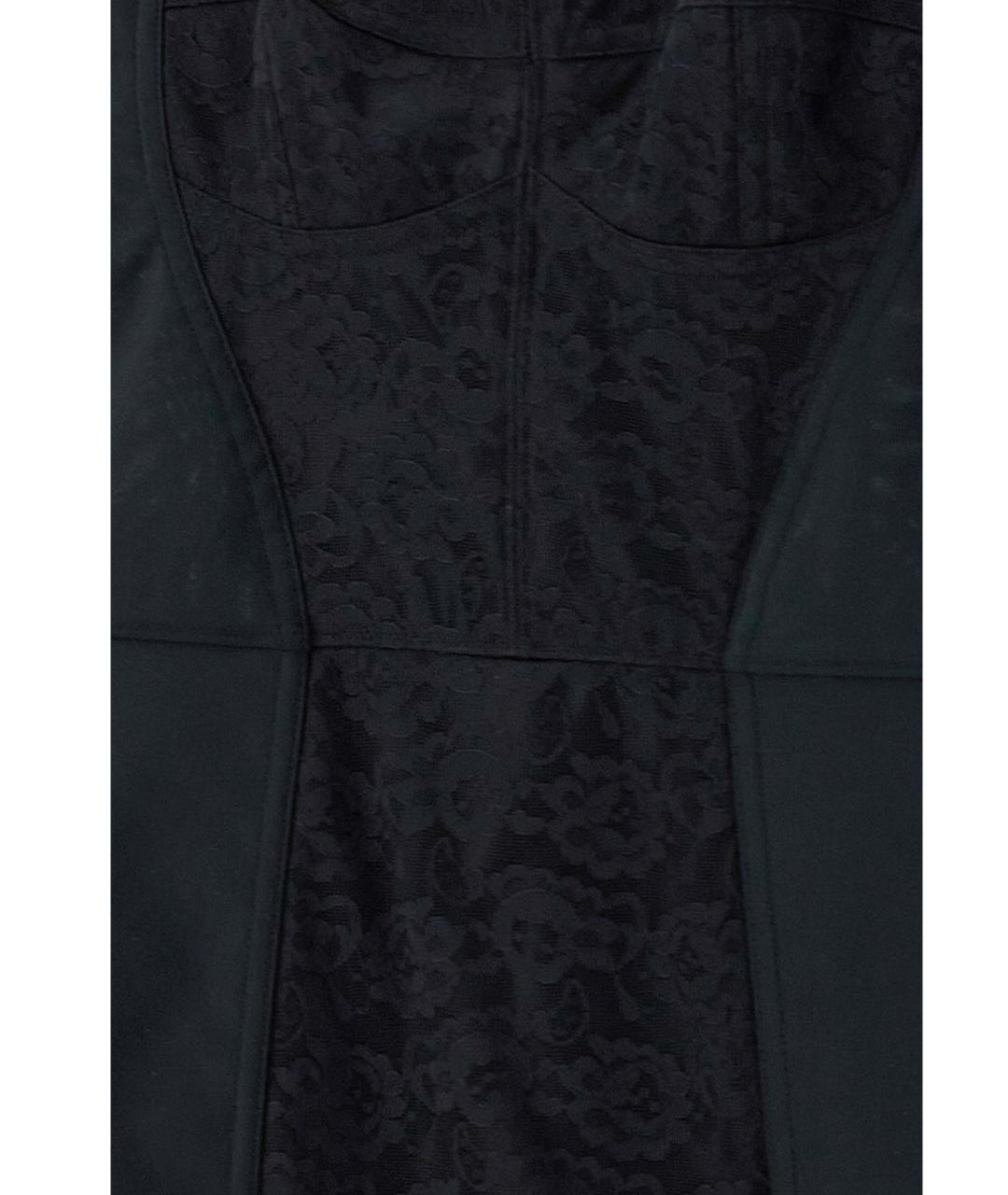 DOLCE&GABBANA Черное вискозное коктейльное платье, фото 4