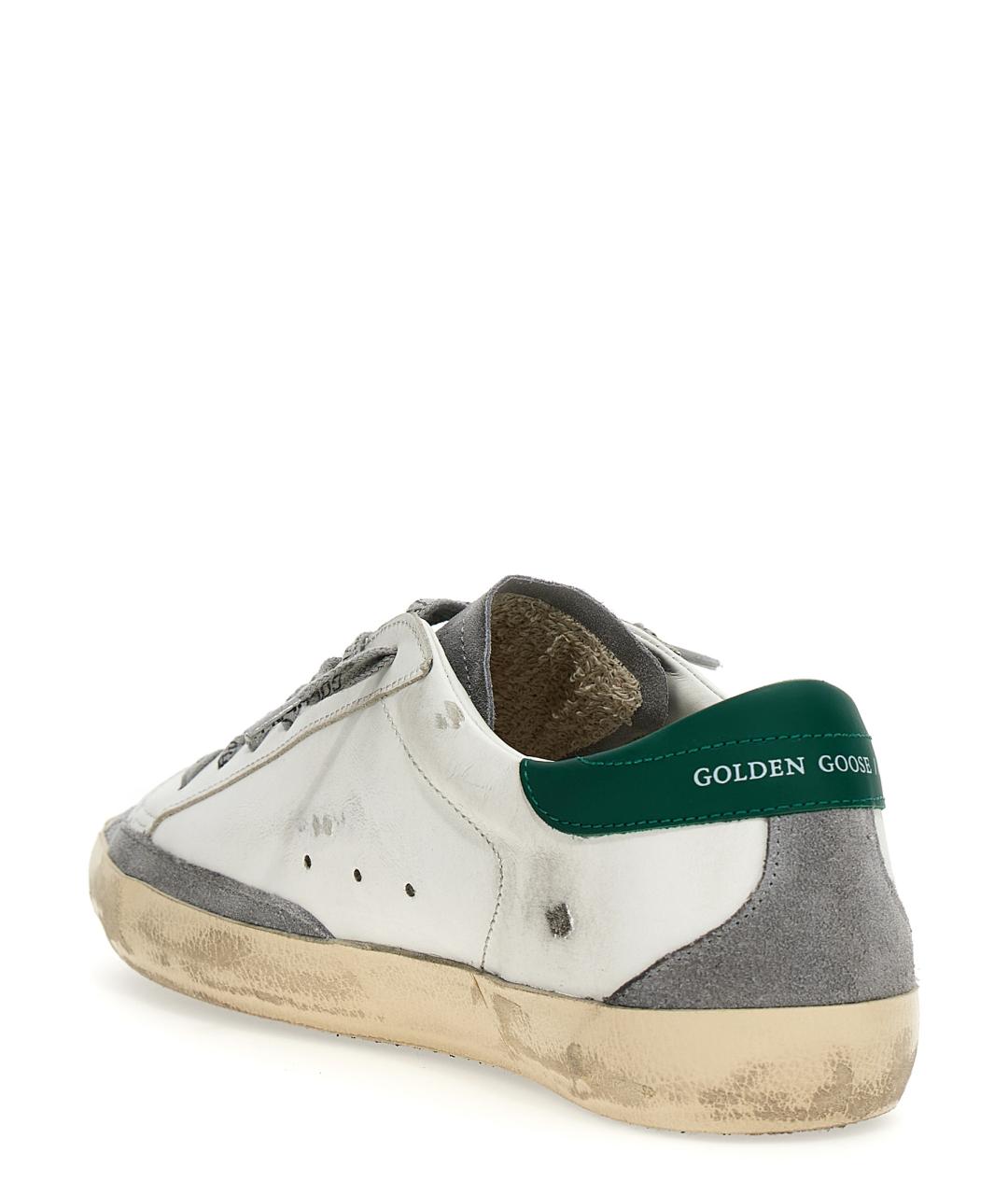 GOLDEN GOOSE DELUXE BRAND Белые кожаные низкие кроссовки / кеды, фото 2