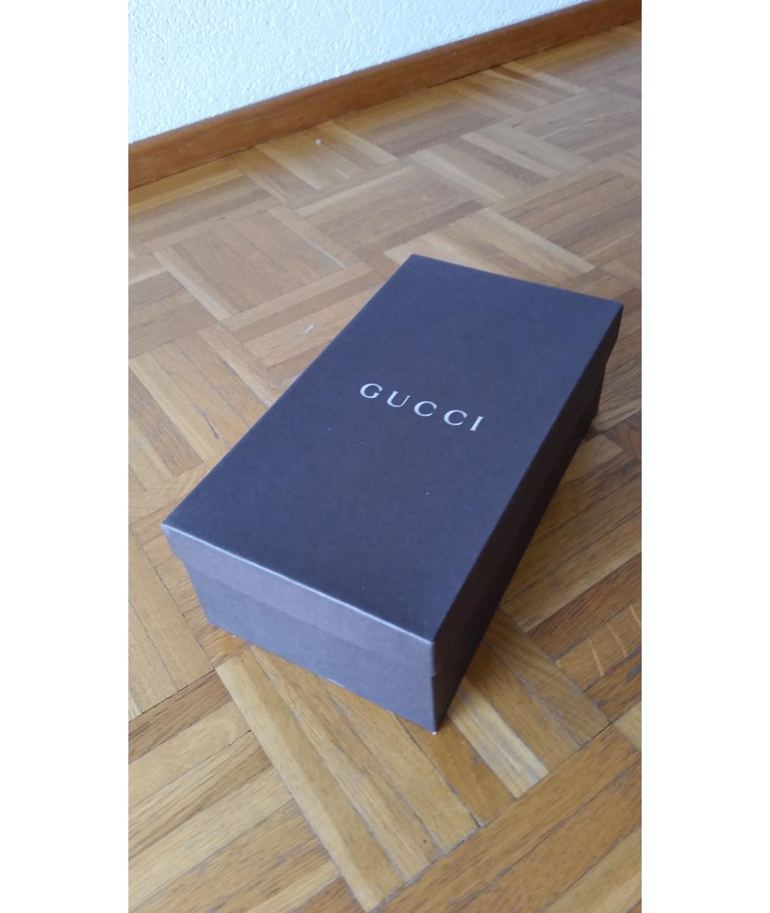 GUCCI Черные текстильные туфли, фото 8