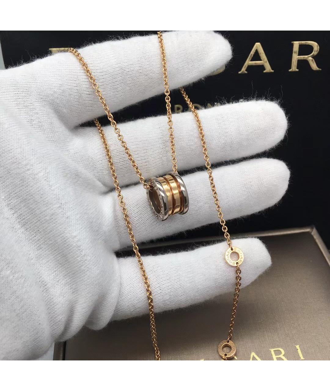 BVLGARI Золотое колье из розового золота, фото 3