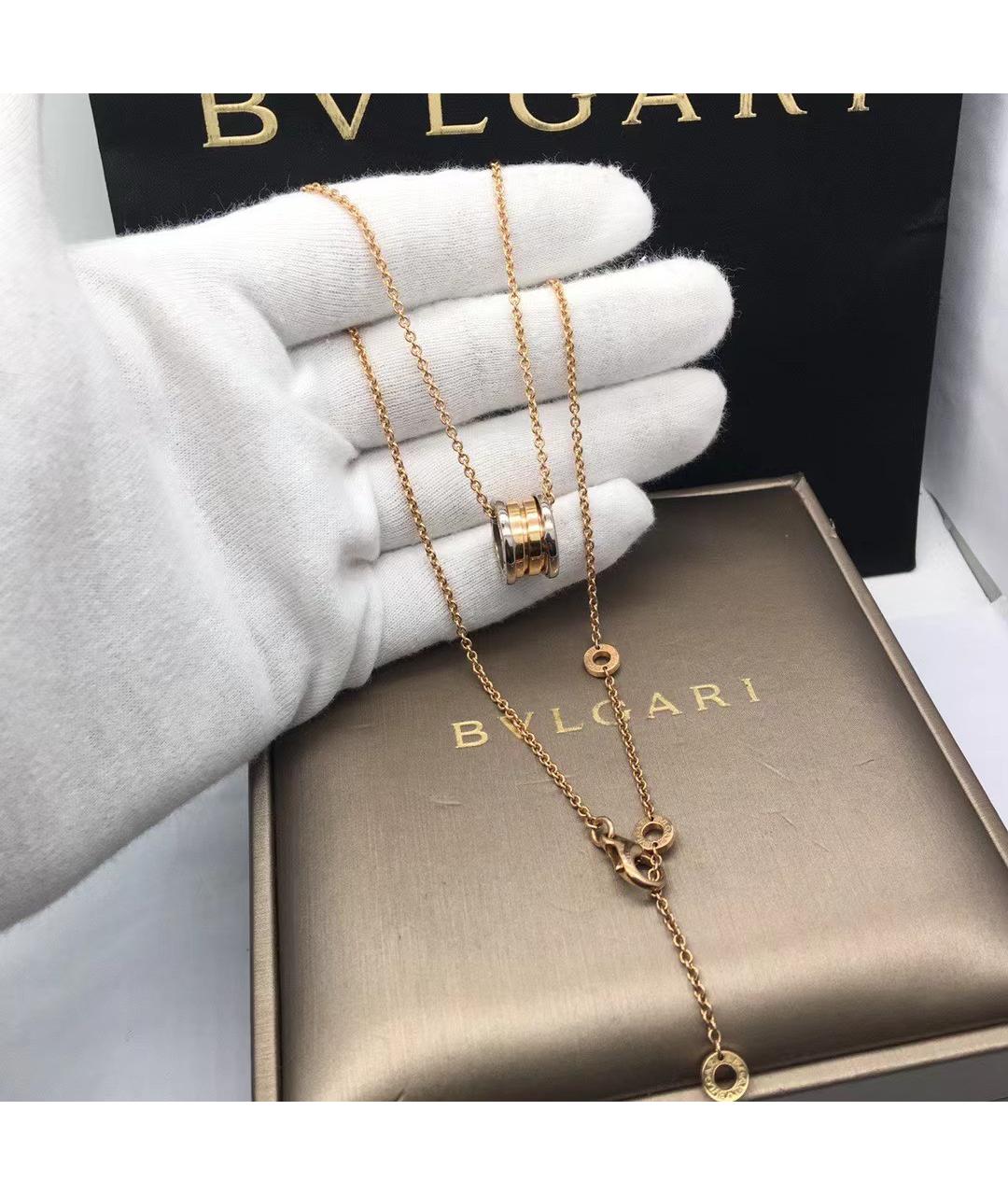 BVLGARI Золотое колье из розового золота, фото 5