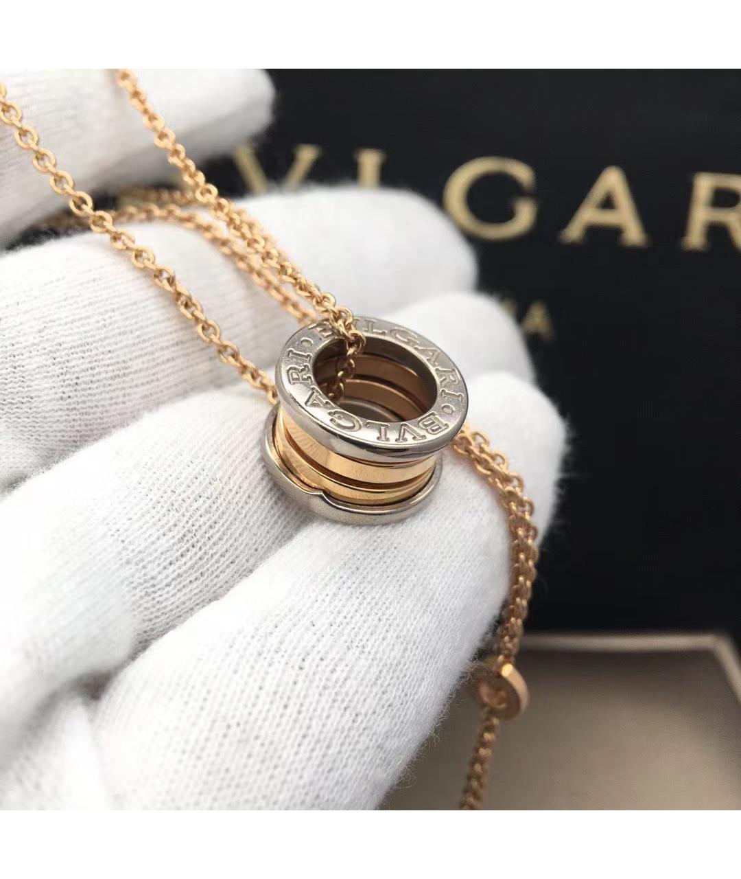 BVLGARI Золотое колье из розового золота, фото 8