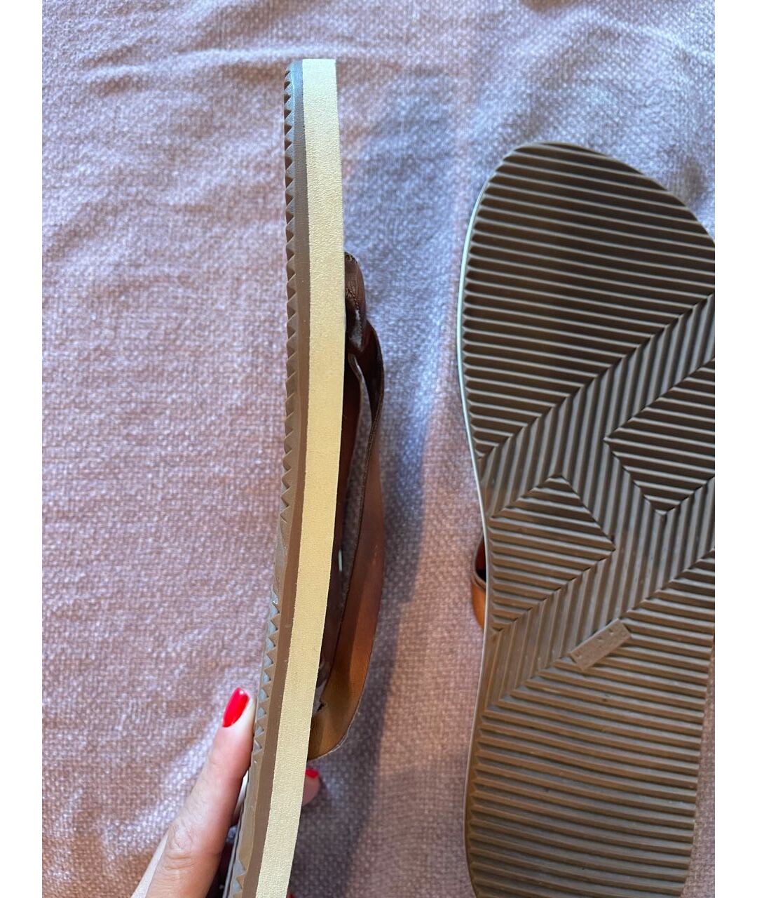 HERMES PRE-OWNED Белые резиновые сандалии, фото 4