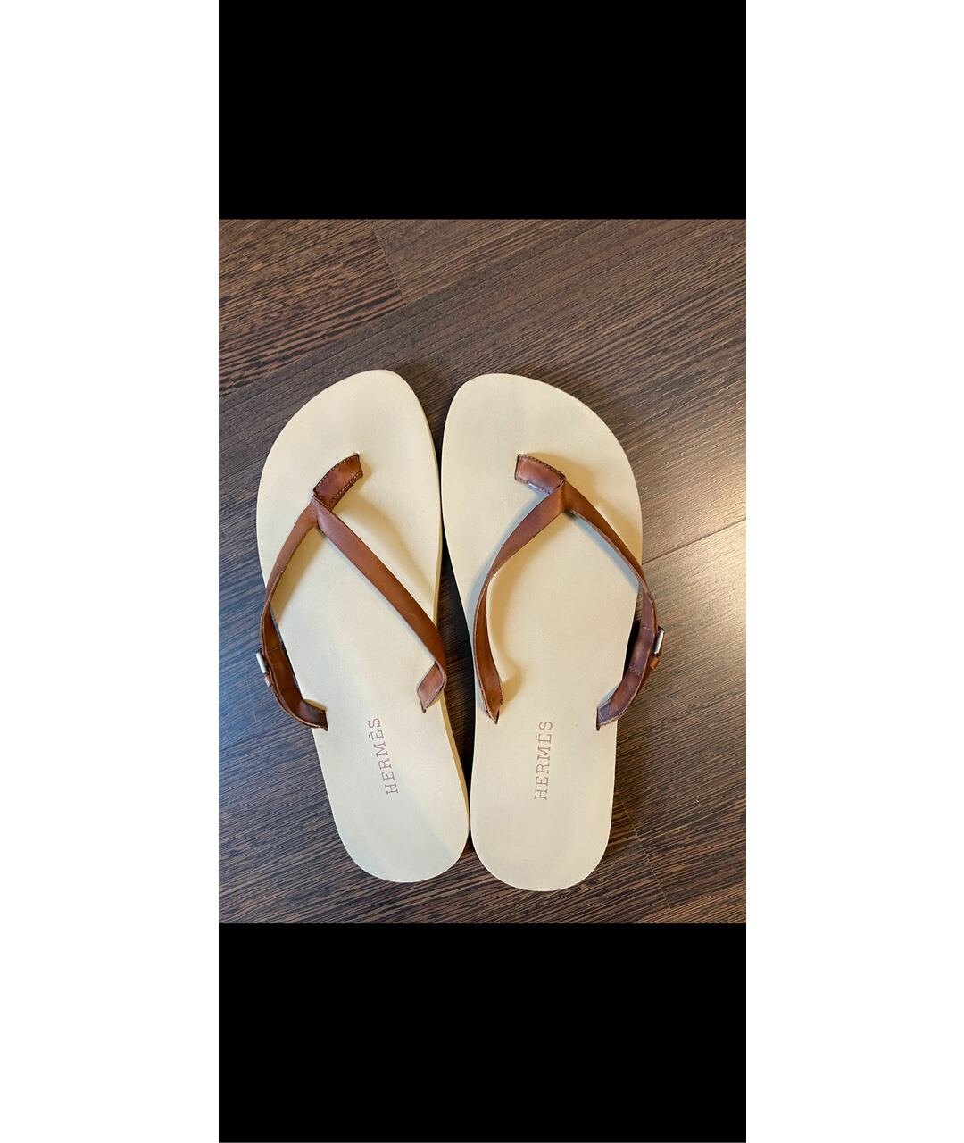 HERMES PRE-OWNED Белые резиновые сандалии, фото 9