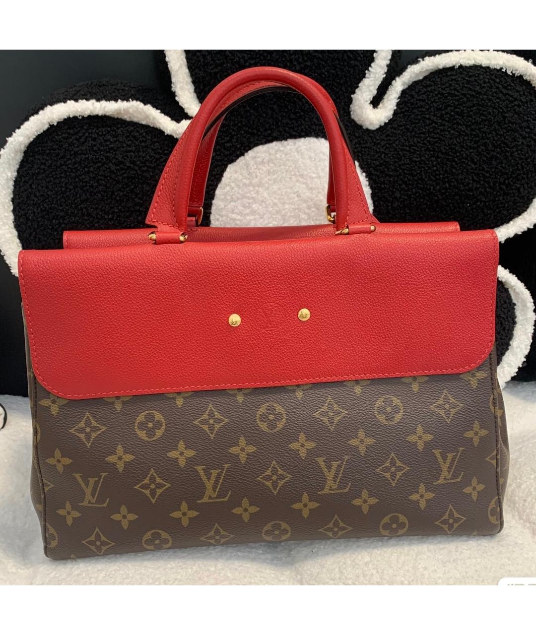 LOUIS VUITTON Красная сумка тоут, фото 3