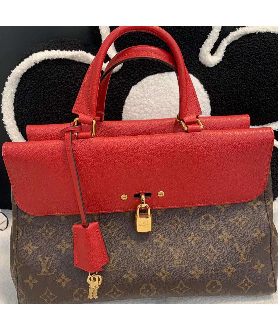 LOUIS VUITTON Красная сумка тоут, фото 2