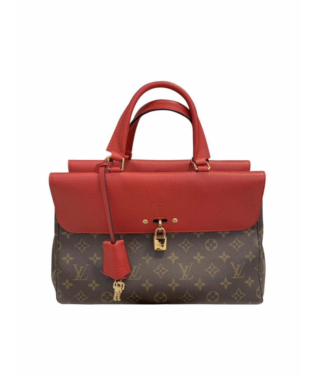 LOUIS VUITTON Красная сумка тоут, фото 1