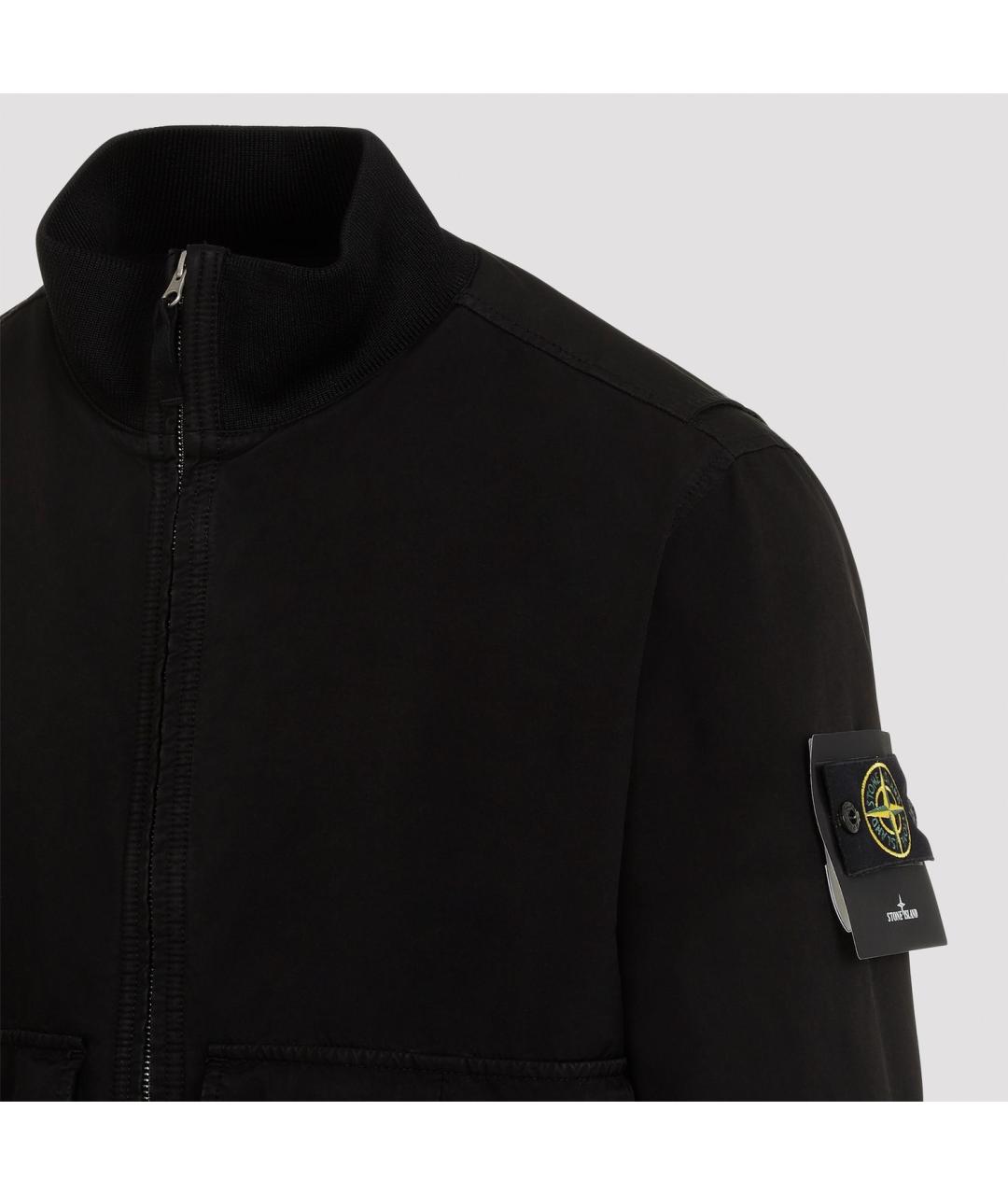 STONE ISLAND Черная полиэстеровая куртка, фото 4