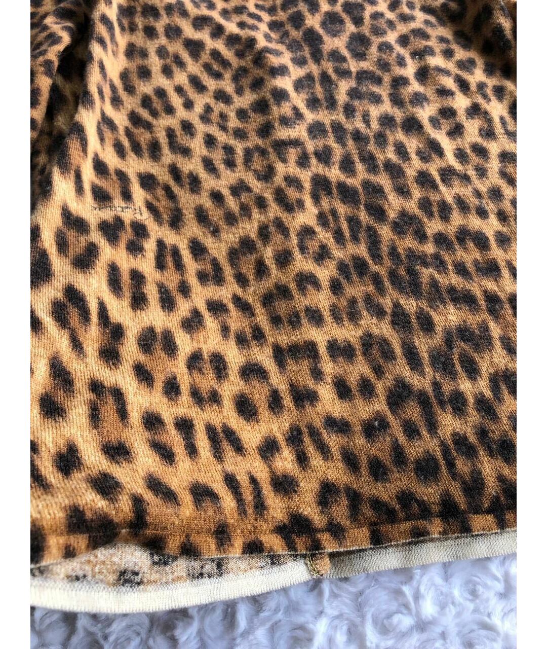 ROBERTO CAVALLI Коричневый шерстяной кардиган, фото 8