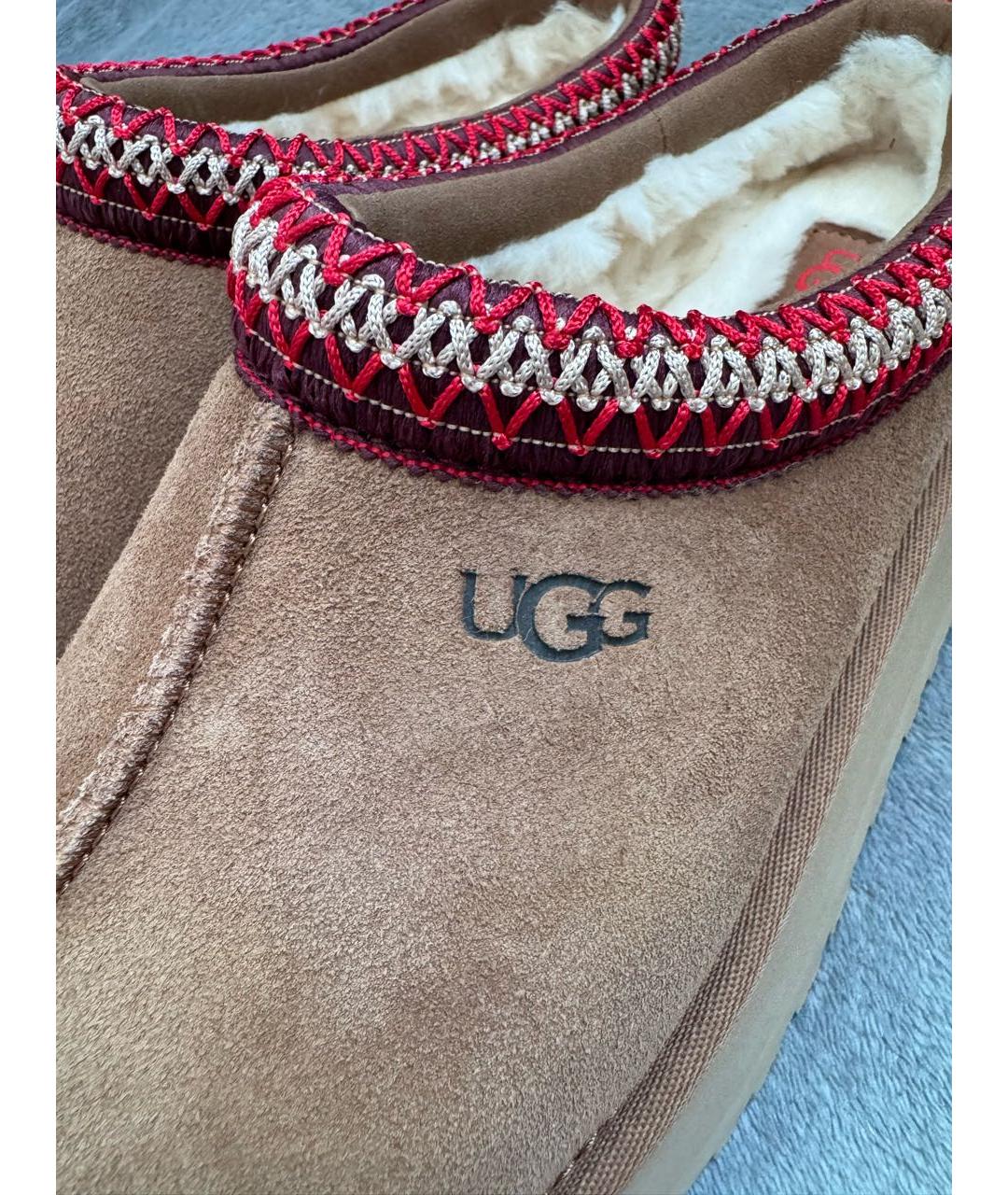 UGG AUSTRALIA Оранжевое замшевые мюли, фото 8