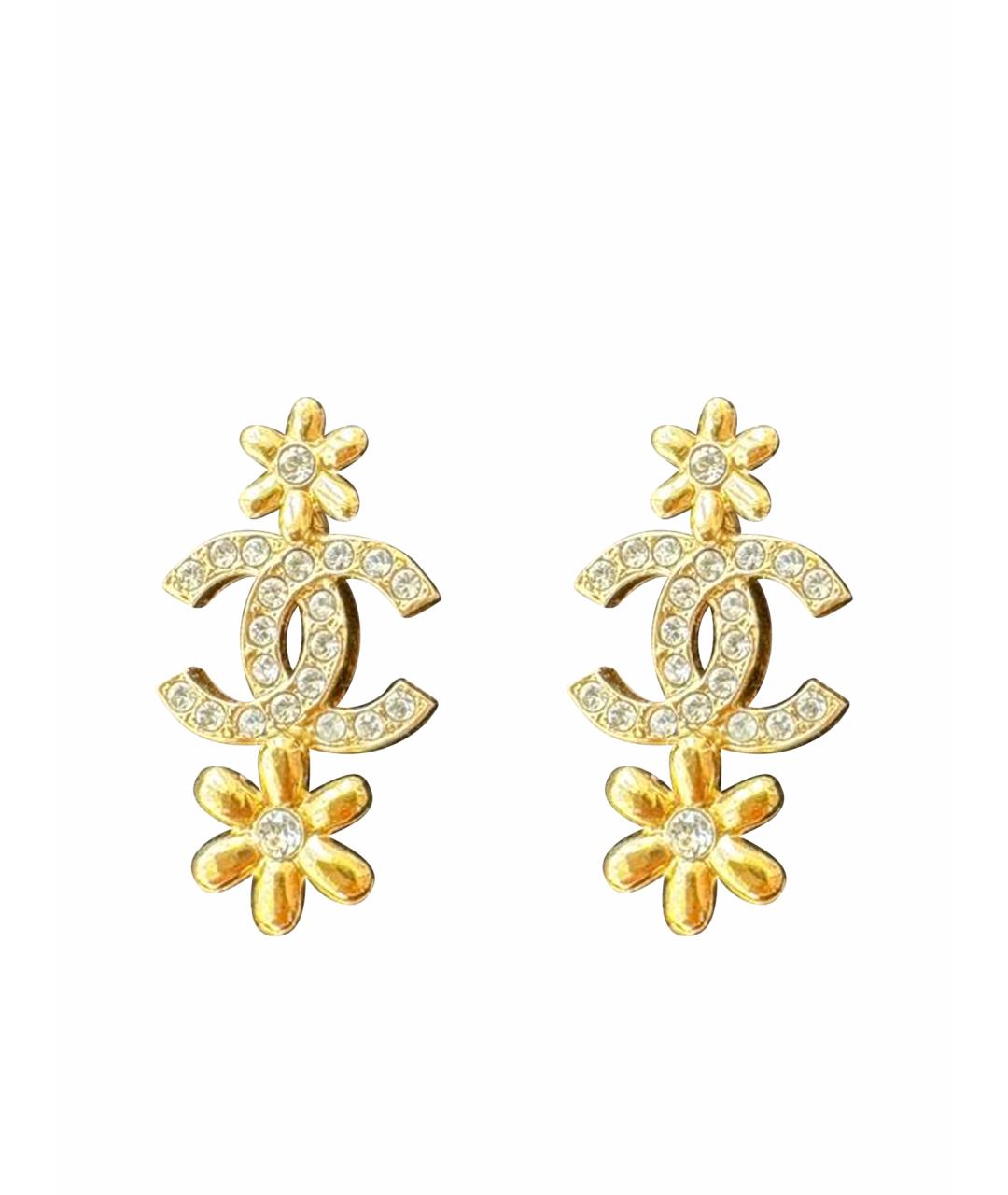 CHANEL Золотые серьги, фото 1