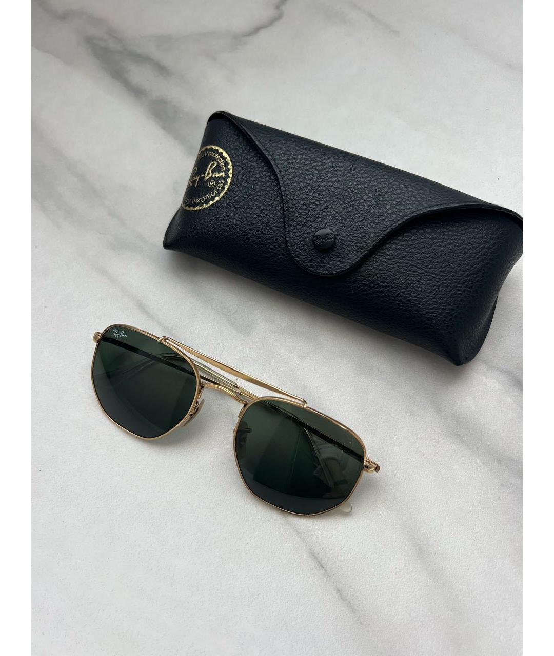 RAY BAN Металлические солнцезащитные очки, фото 4