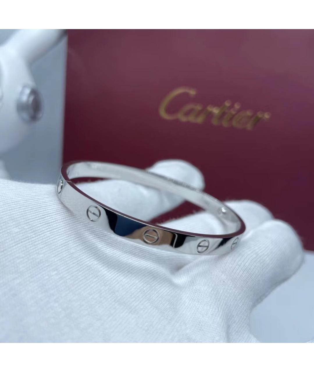 CARTIER Серебрянный браслет из белого золота, фото 3