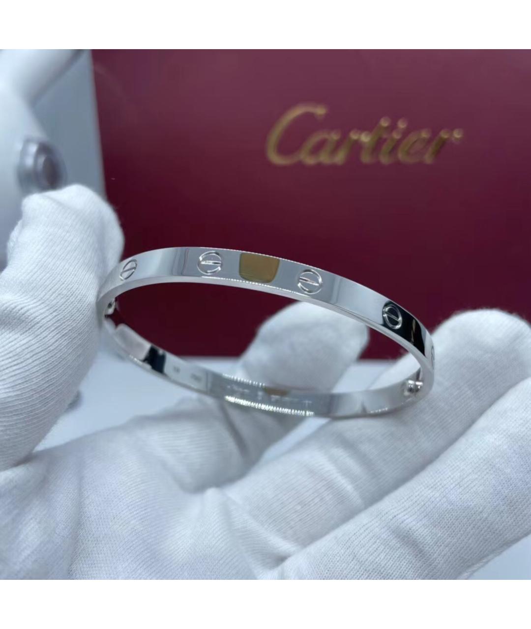 CARTIER Серебрянный браслет из белого золота, фото 6