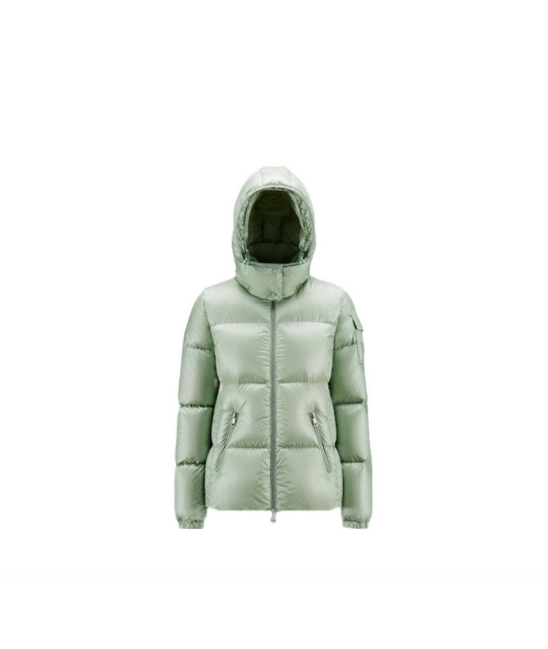 MONCLER Зеленый пуховик, фото 1