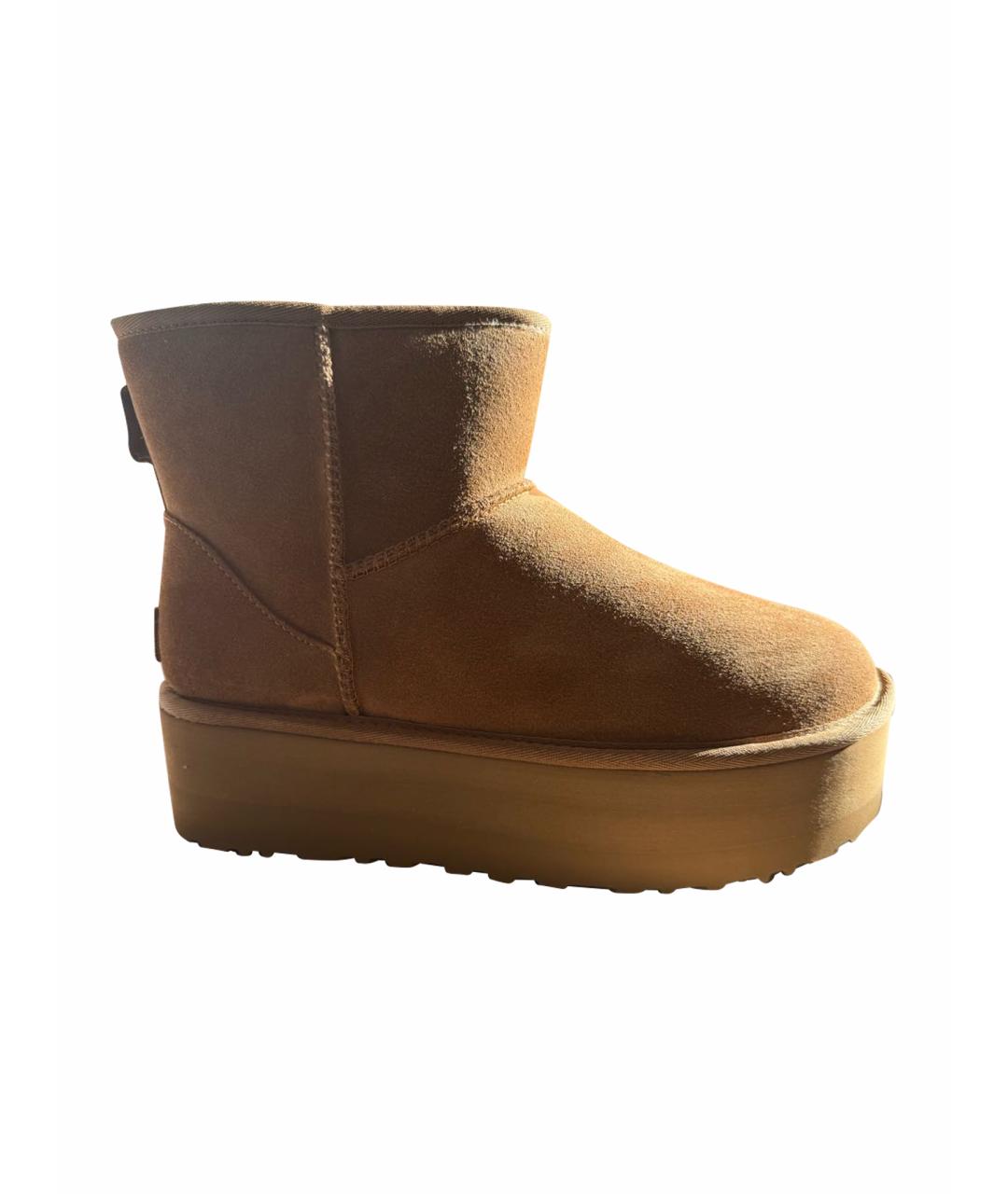 UGG AUSTRALIA Бежевые замшевые ботинки, фото 1