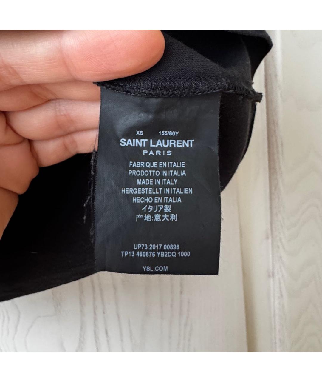 SAINT LAURENT Черная футболка, фото 5