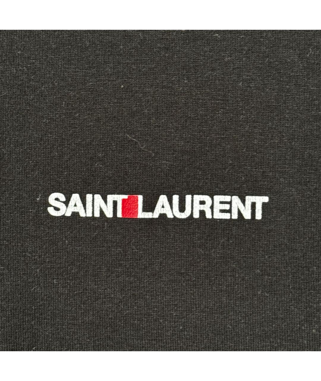 SAINT LAURENT Черная футболка, фото 3