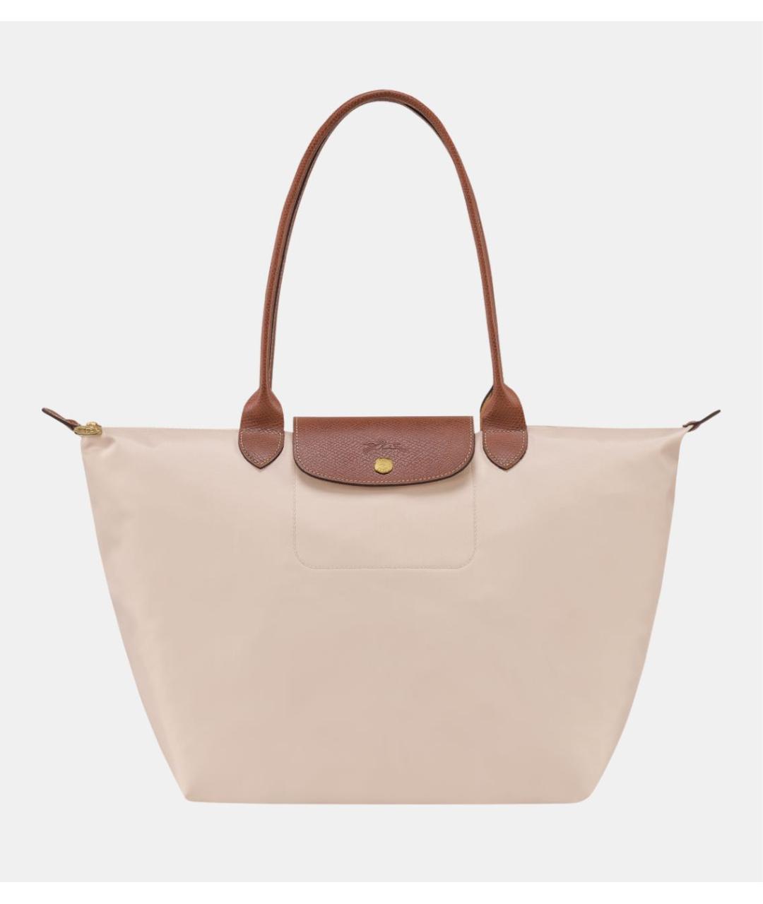 LONGCHAMP Бежевая тканевая сумка тоут, фото 4