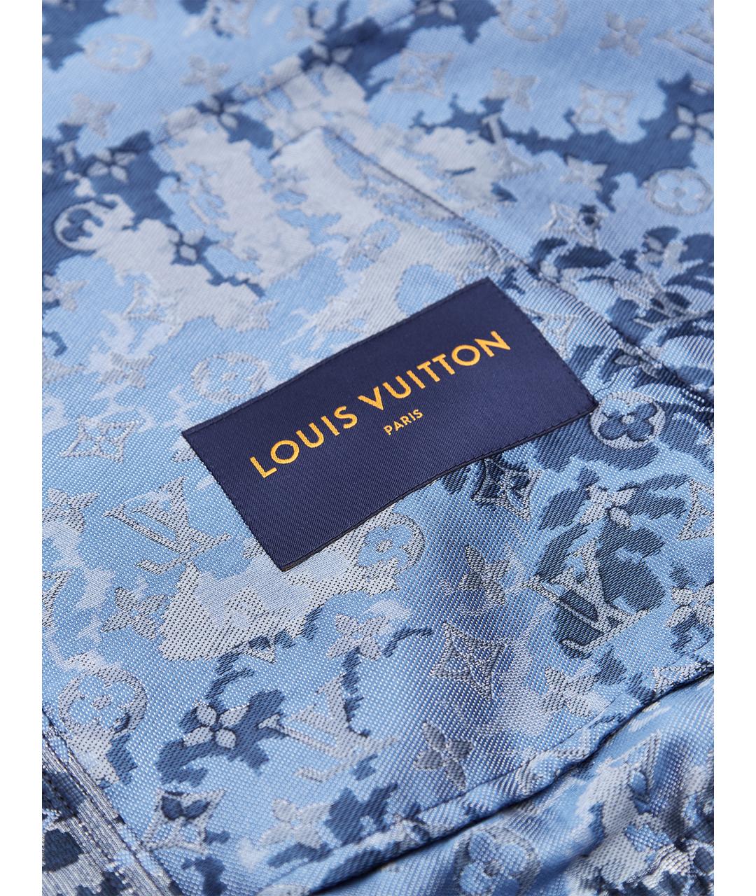 LOUIS VUITTON Синяя полиэстеровая куртка, фото 3