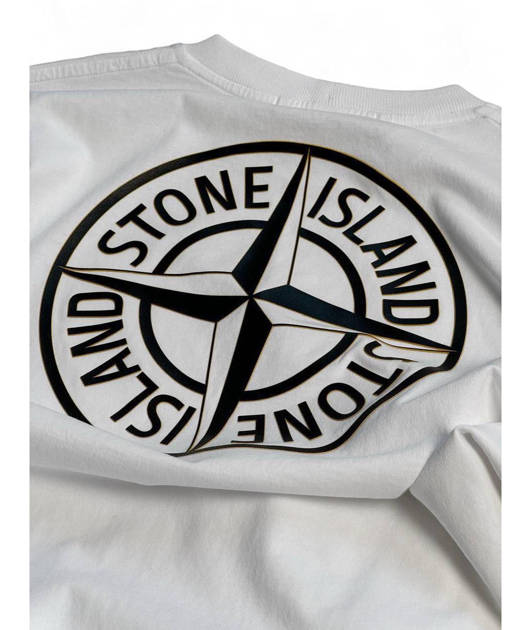 STONE ISLAND Хлопковая футболка, фото 5