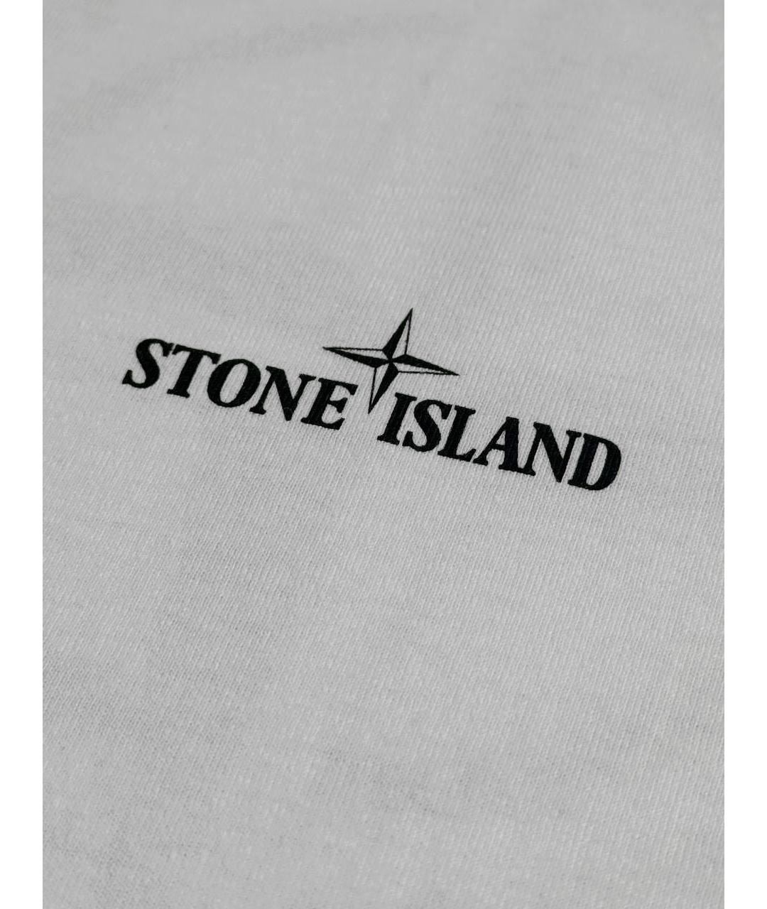 STONE ISLAND Хлопковая футболка, фото 3