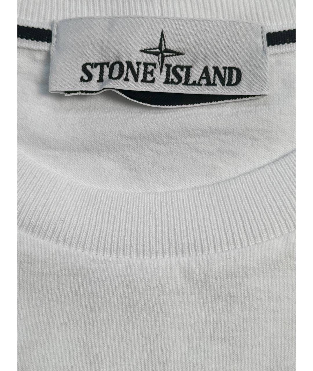 STONE ISLAND Хлопковая футболка, фото 4