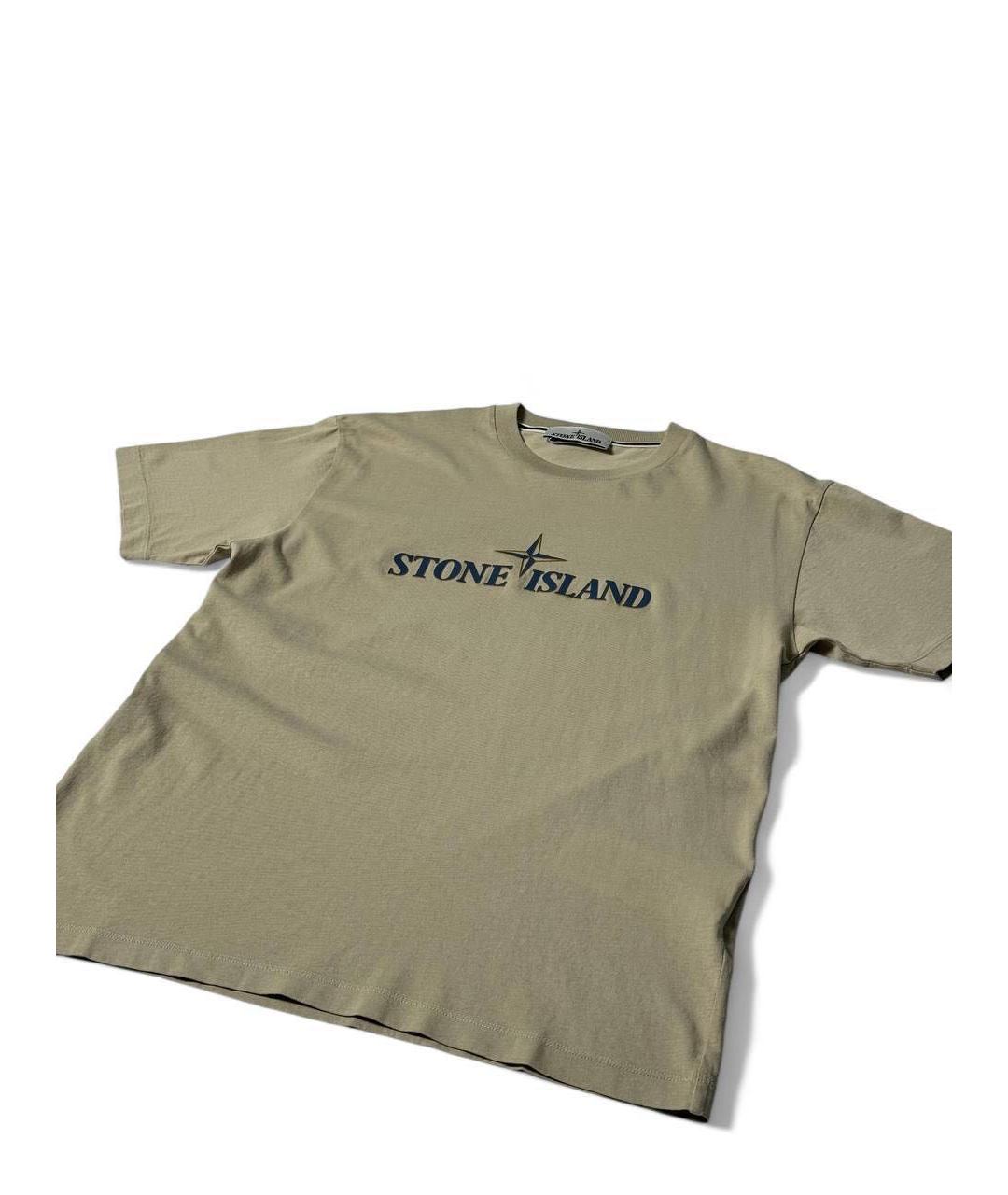 STONE ISLAND Хлопковая футболка, фото 2