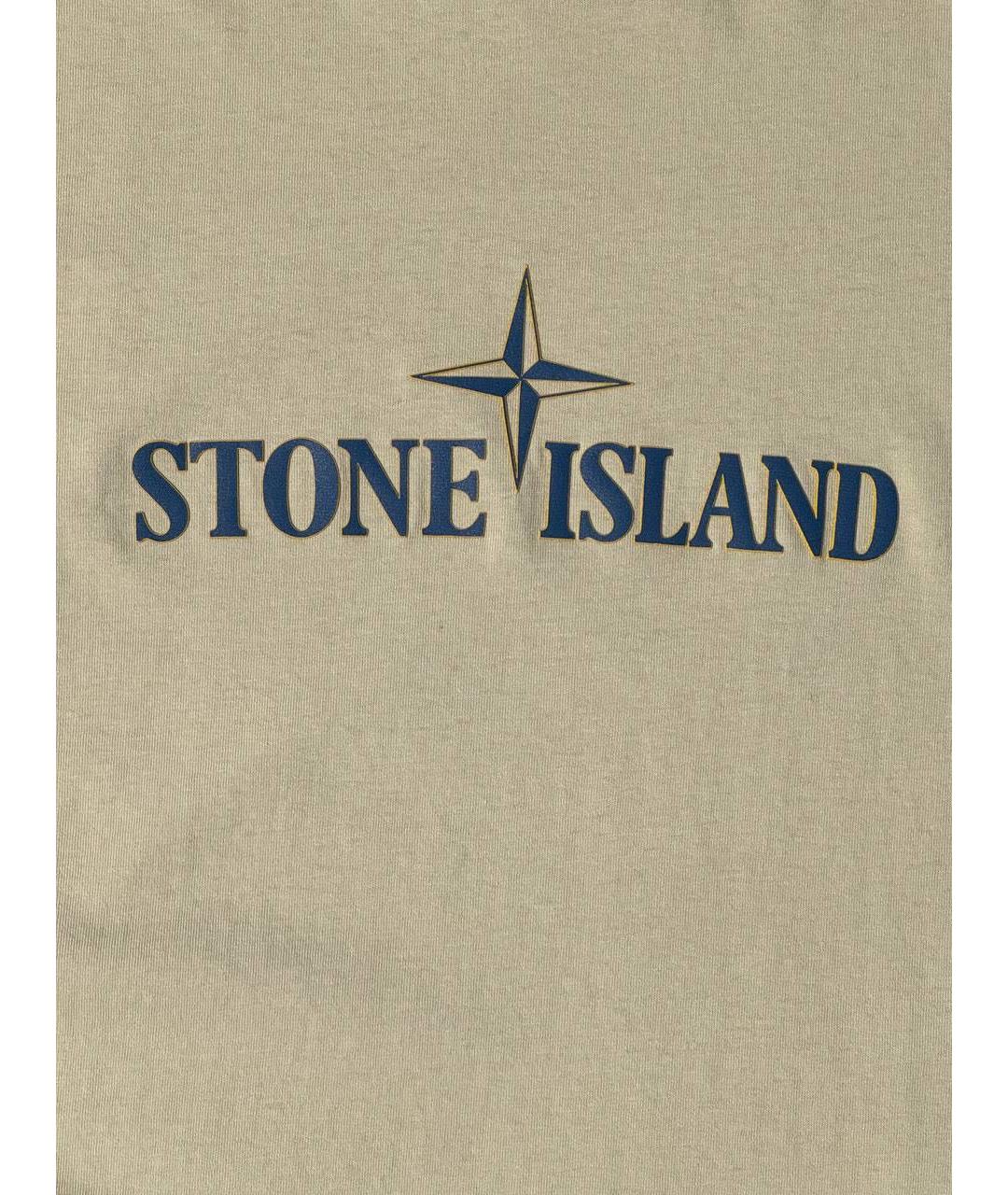 STONE ISLAND Хлопковая футболка, фото 4