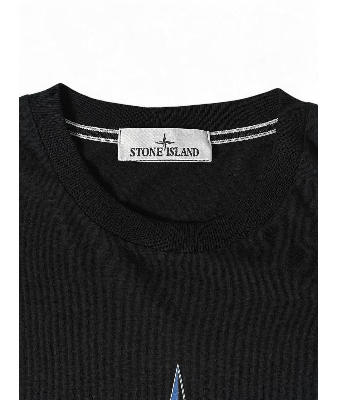 STONE ISLAND Хлопковая футболка, фото 4