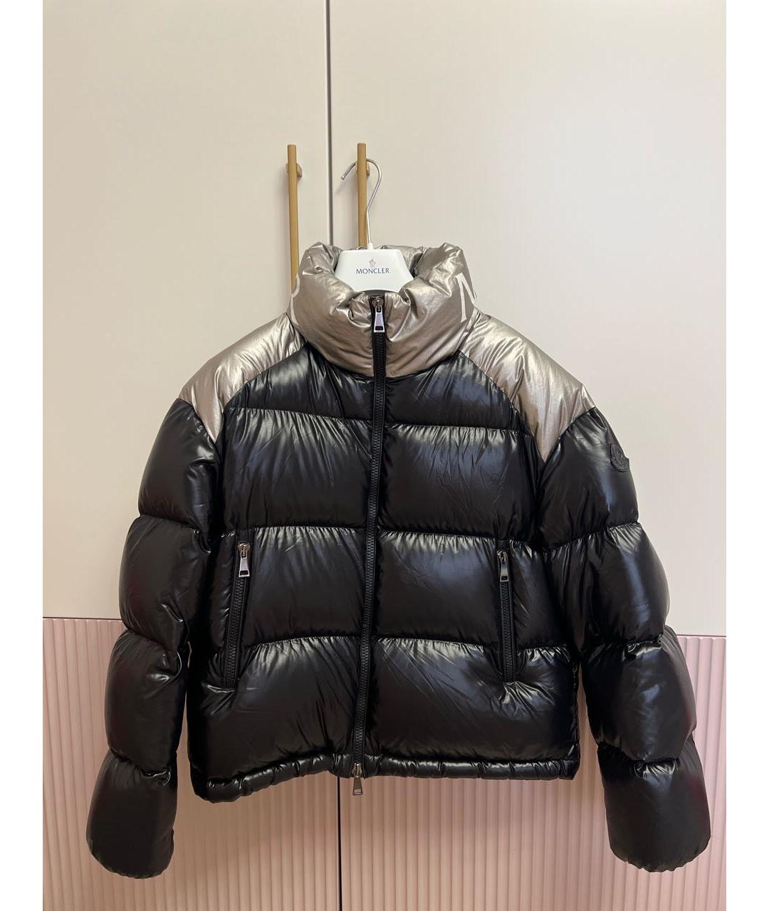 MONCLER Черный пуховик, фото 7