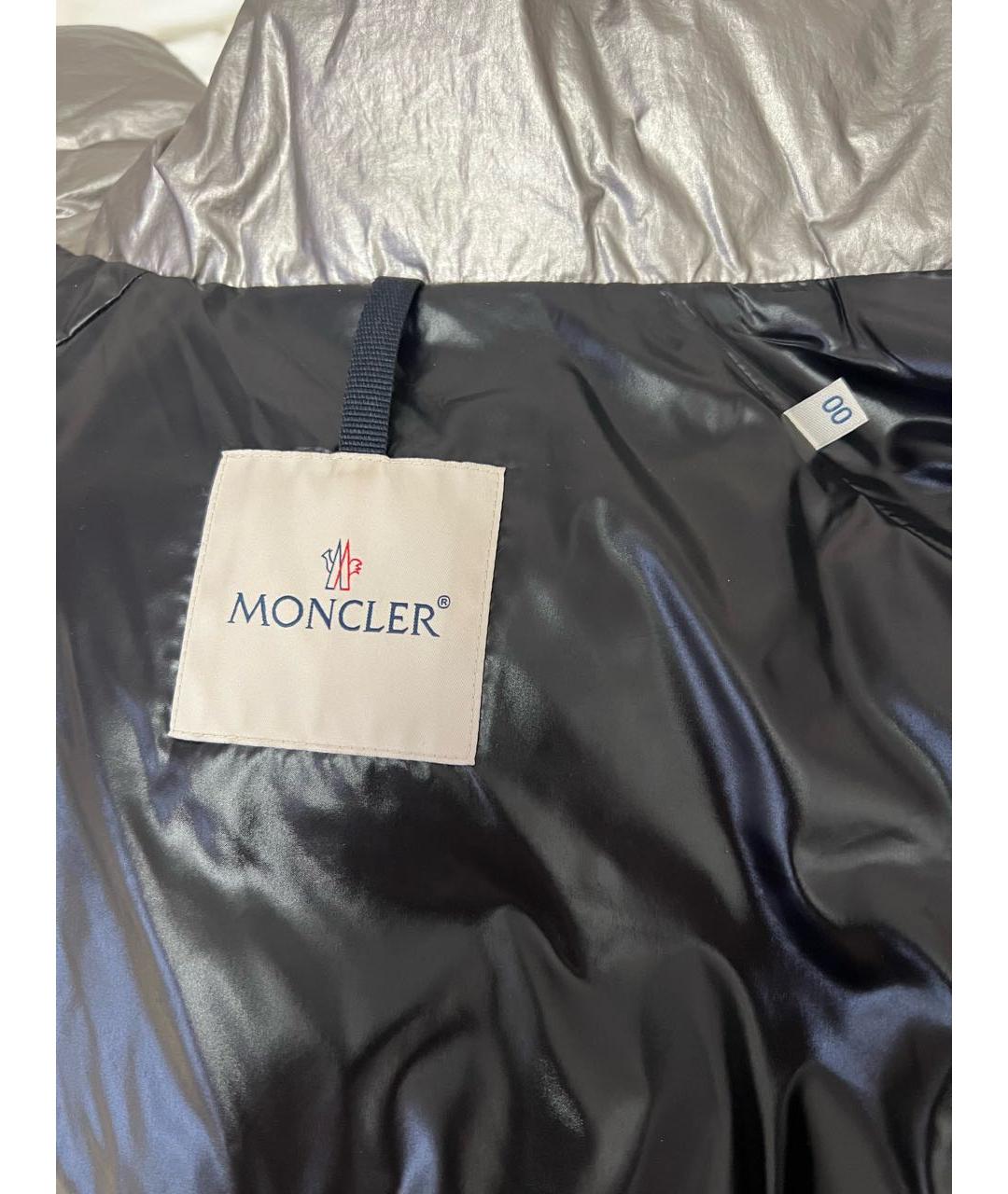 MONCLER Черный пуховик, фото 3