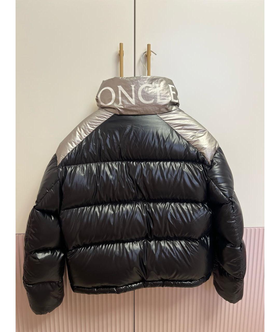 MONCLER Черный пуховик, фото 2