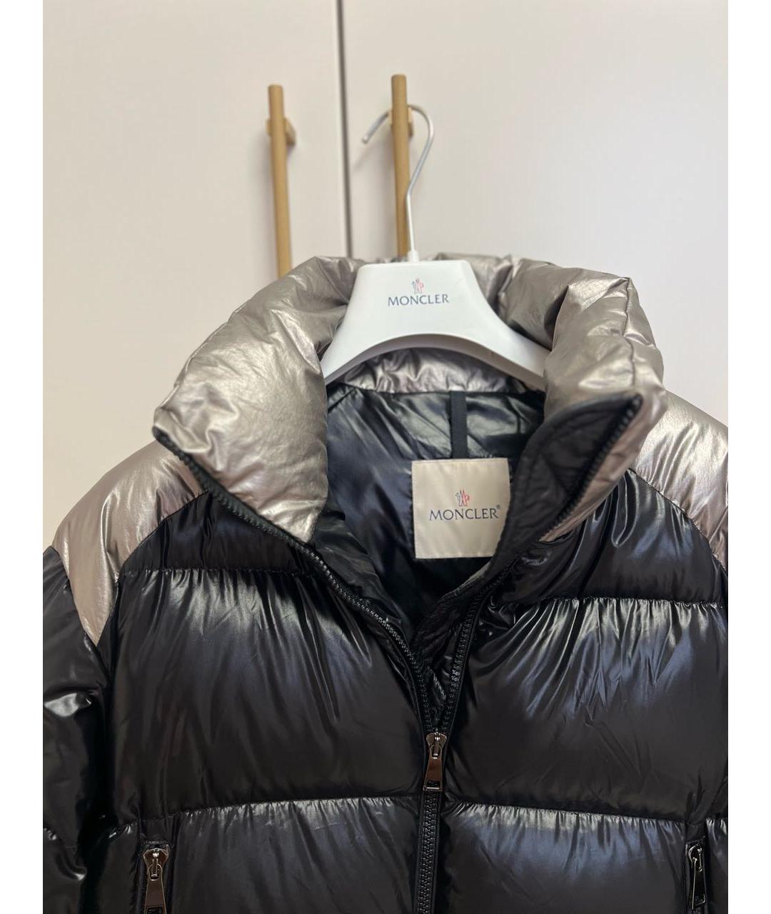 MONCLER Черный пуховик, фото 6