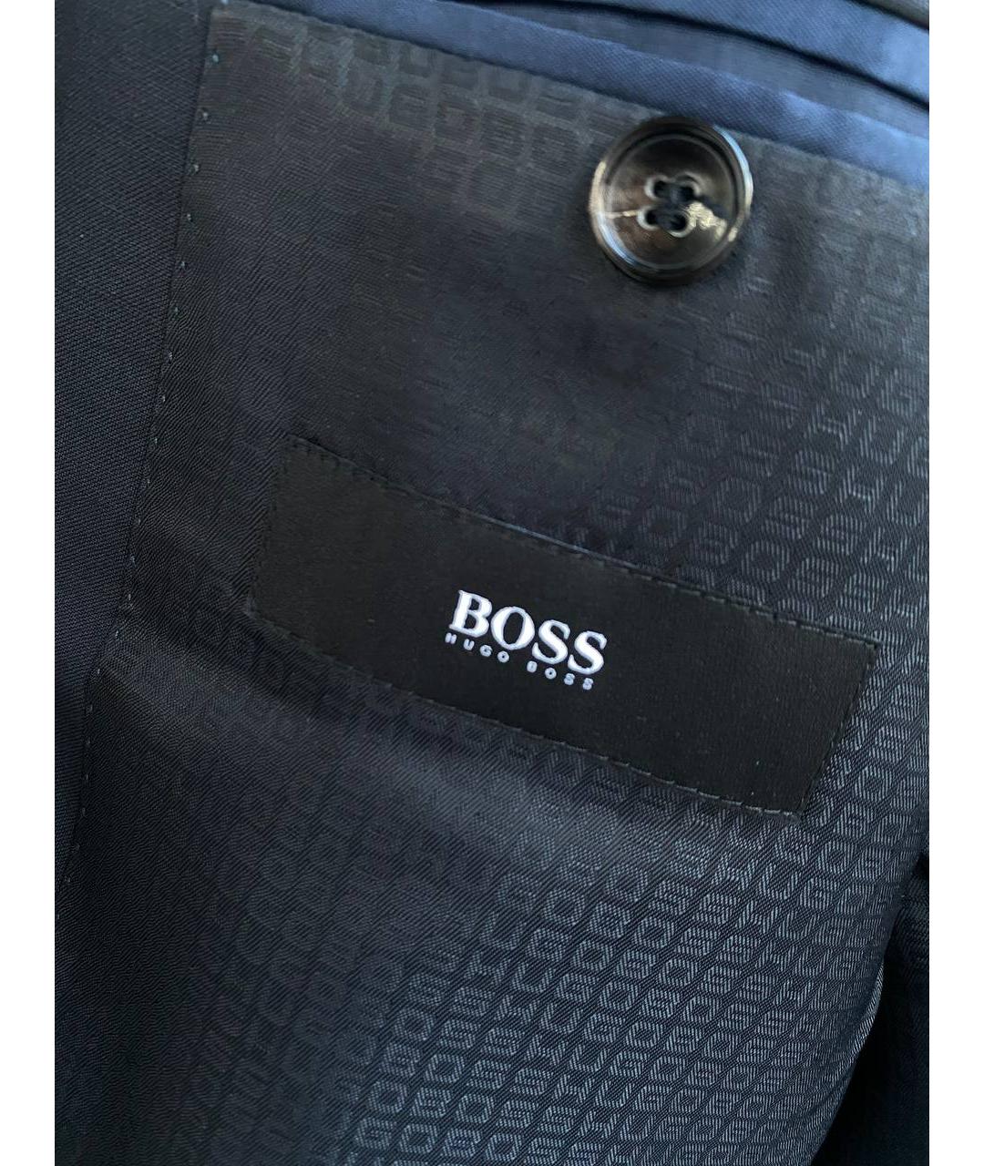 HUGO BOSS Темно-синий шерстяной пиджак, фото 3