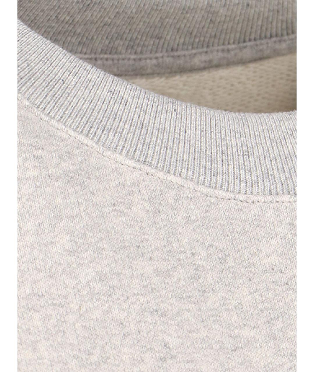 JIL SANDER Серый хлопковый джемпер / свитер, фото 6