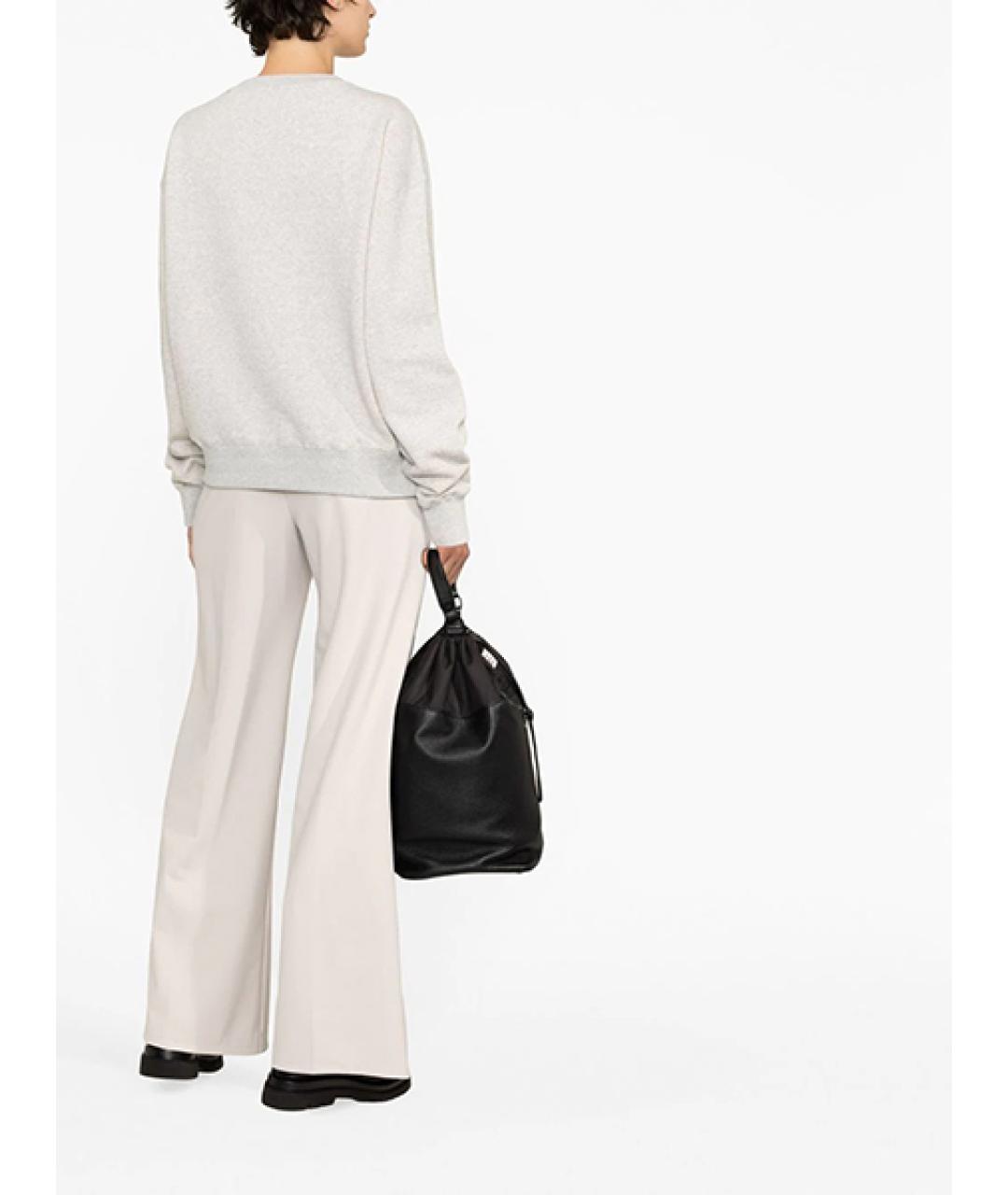 JIL SANDER Серый хлопковый джемпер / свитер, фото 4